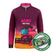 Camisa UV50 Agro Infantil Brk Colheitadeira Rosa Agro Não Para - Brk Agro