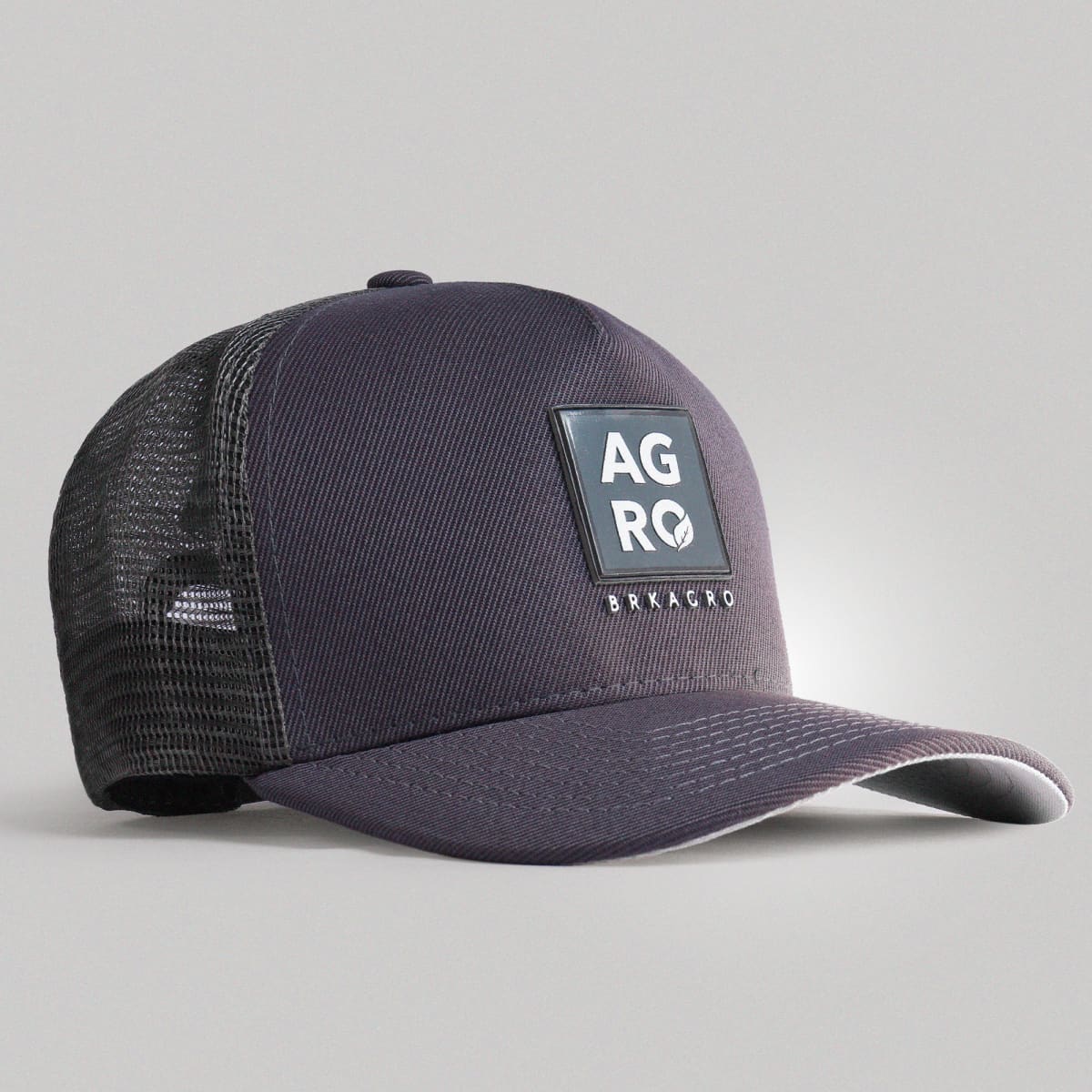 Boné Trucker Brk Agro Cinza e Verde - Brk Agro