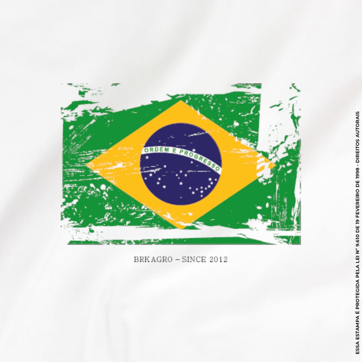 Camiseta Agro Brk Bandeira Brasil Algodão Premium - Brk Agro