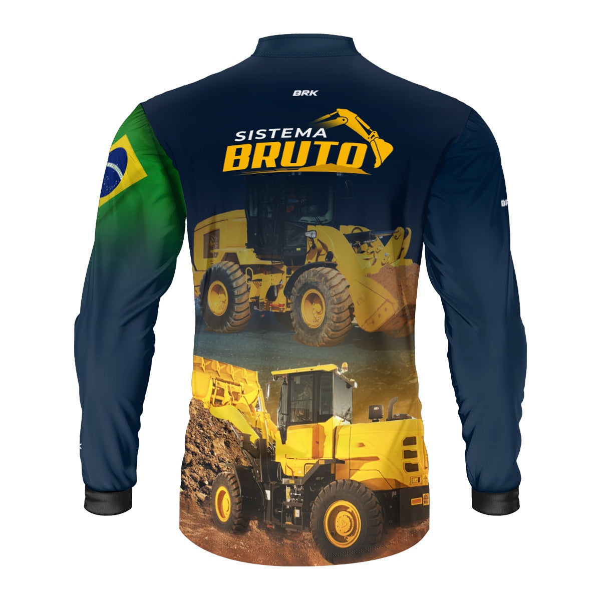 Kit Sistema é Bruto: Camisa Carregadeira Wheel Loader + Botina Marrom Agro Brk