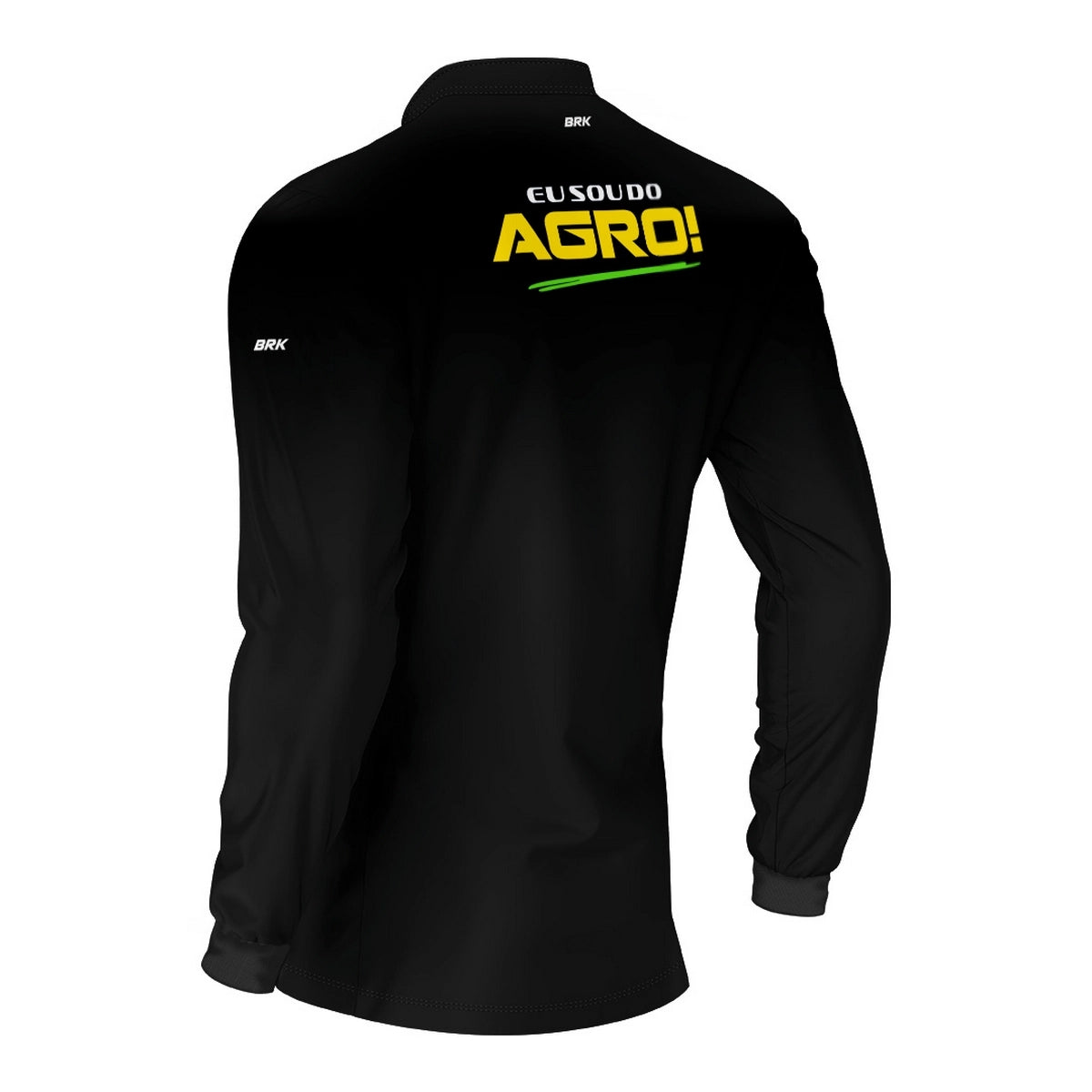 Camisa UV50 Agro Brk Eu Sou do Agro Preta Básica