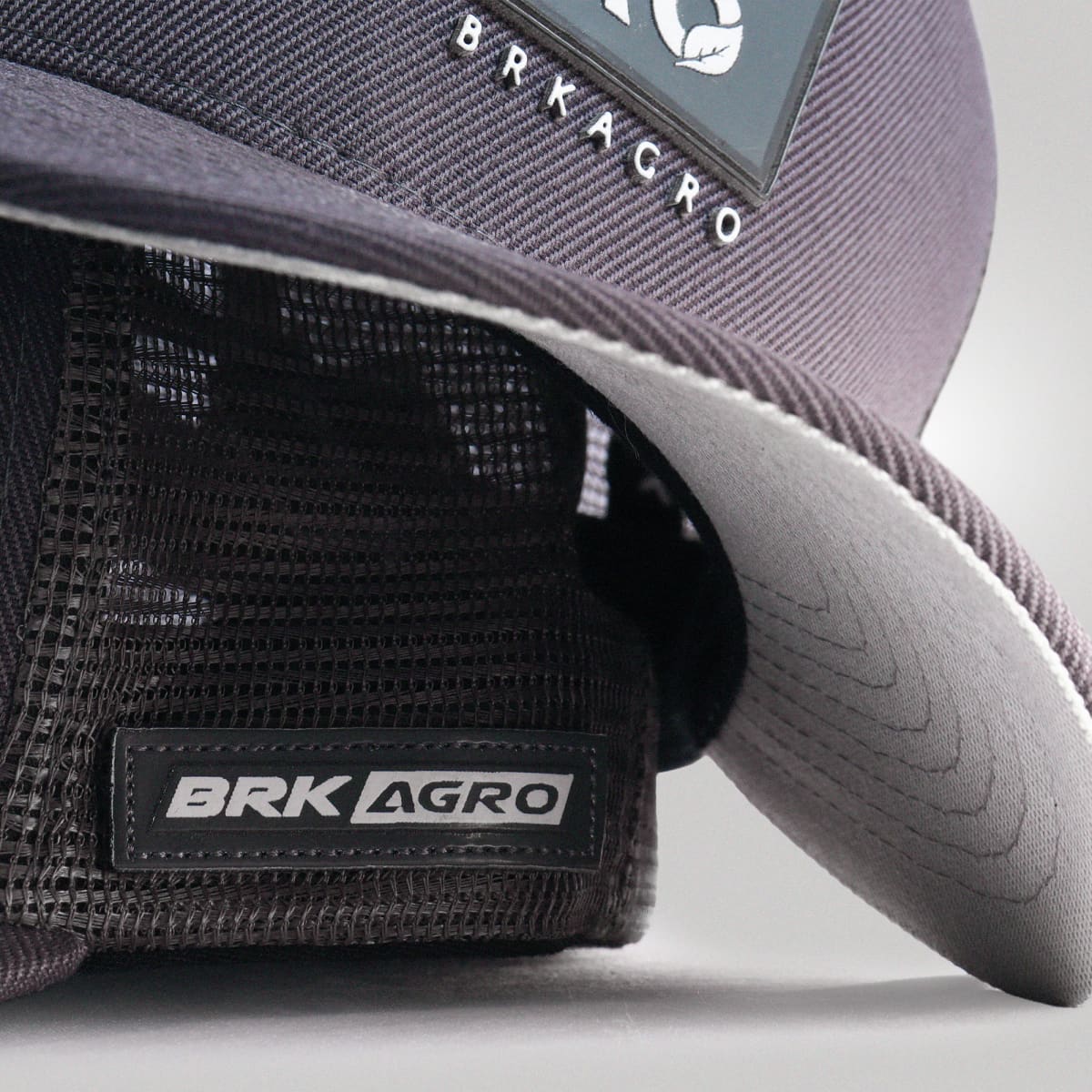 Boné Trucker Brk Agro Cinza e Verde - Brk Agro