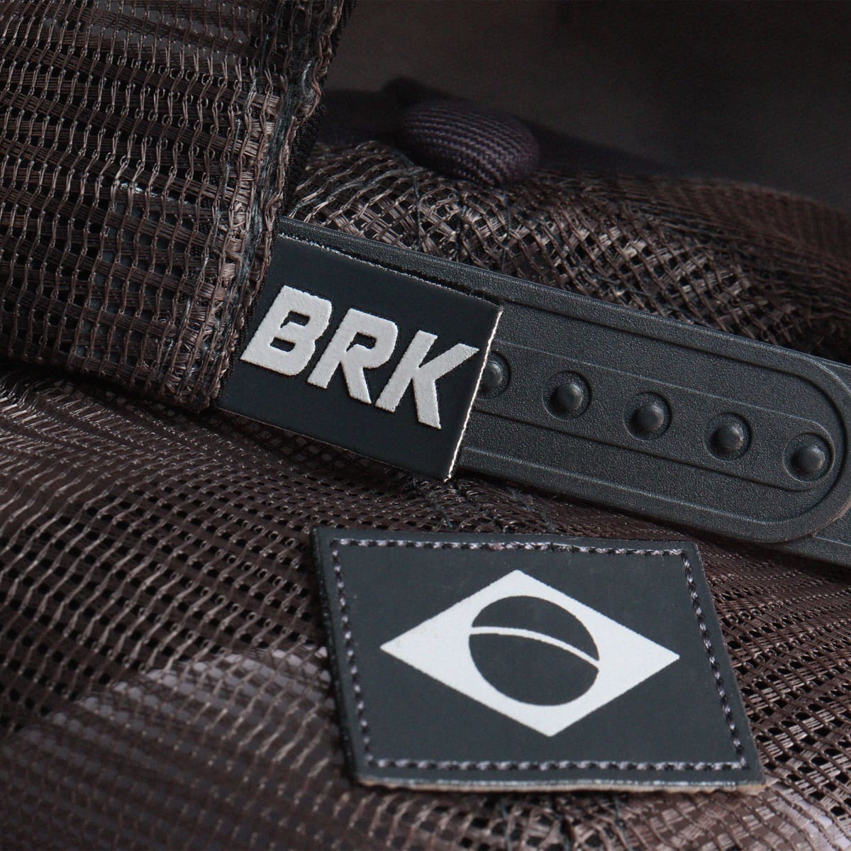 Boné Trucker Brk Agro Cinza e Verde - Brk Agro