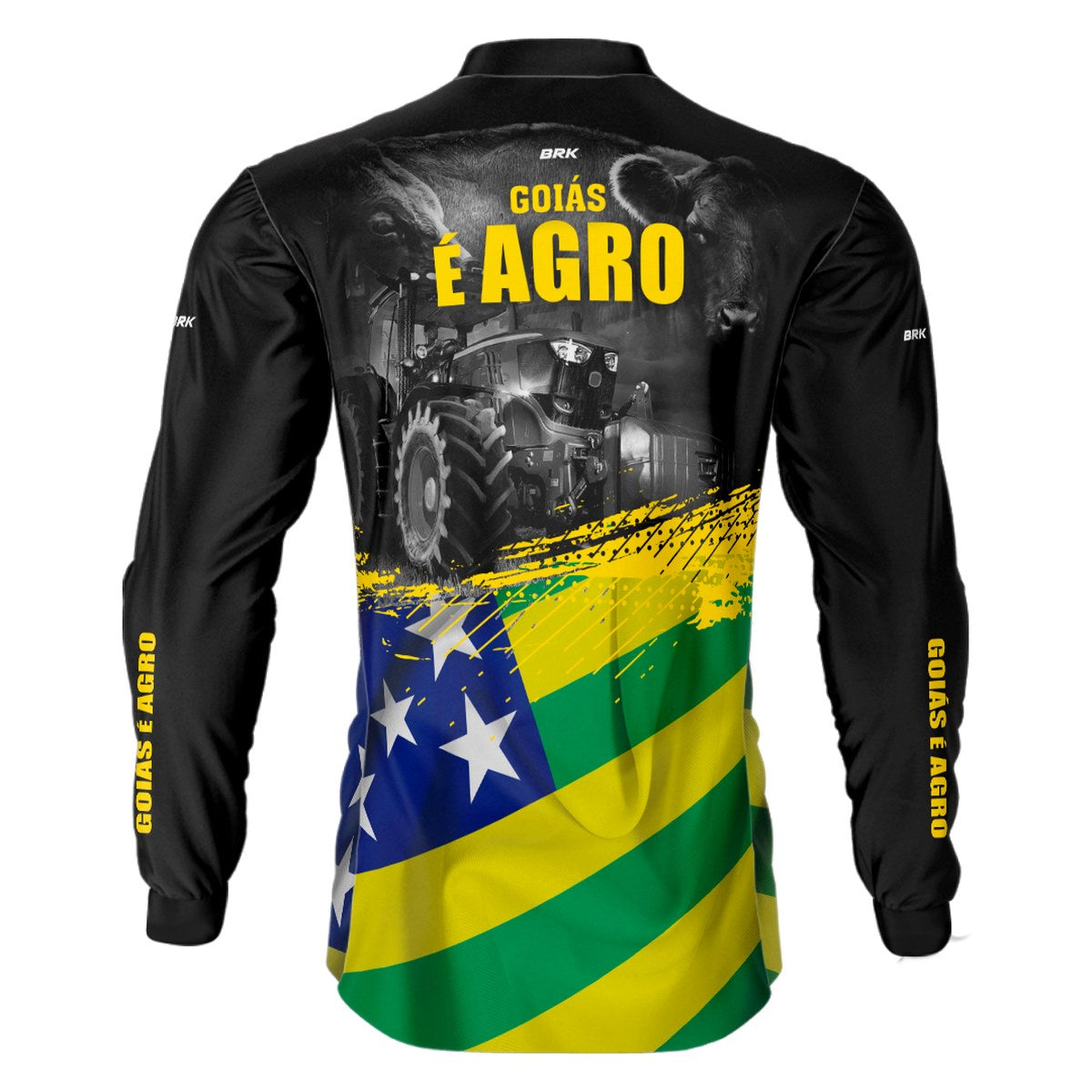 Camisa Agro Brk Goiás é Agro com Proteção Solar UV50+ - BRK AGRO