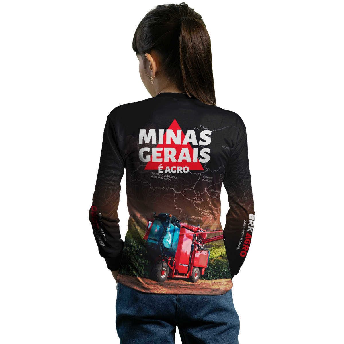 Camisa Agro Brk Minas Gerais Colheita de Café com Proteção Solar UV50+ - Brk Agro
