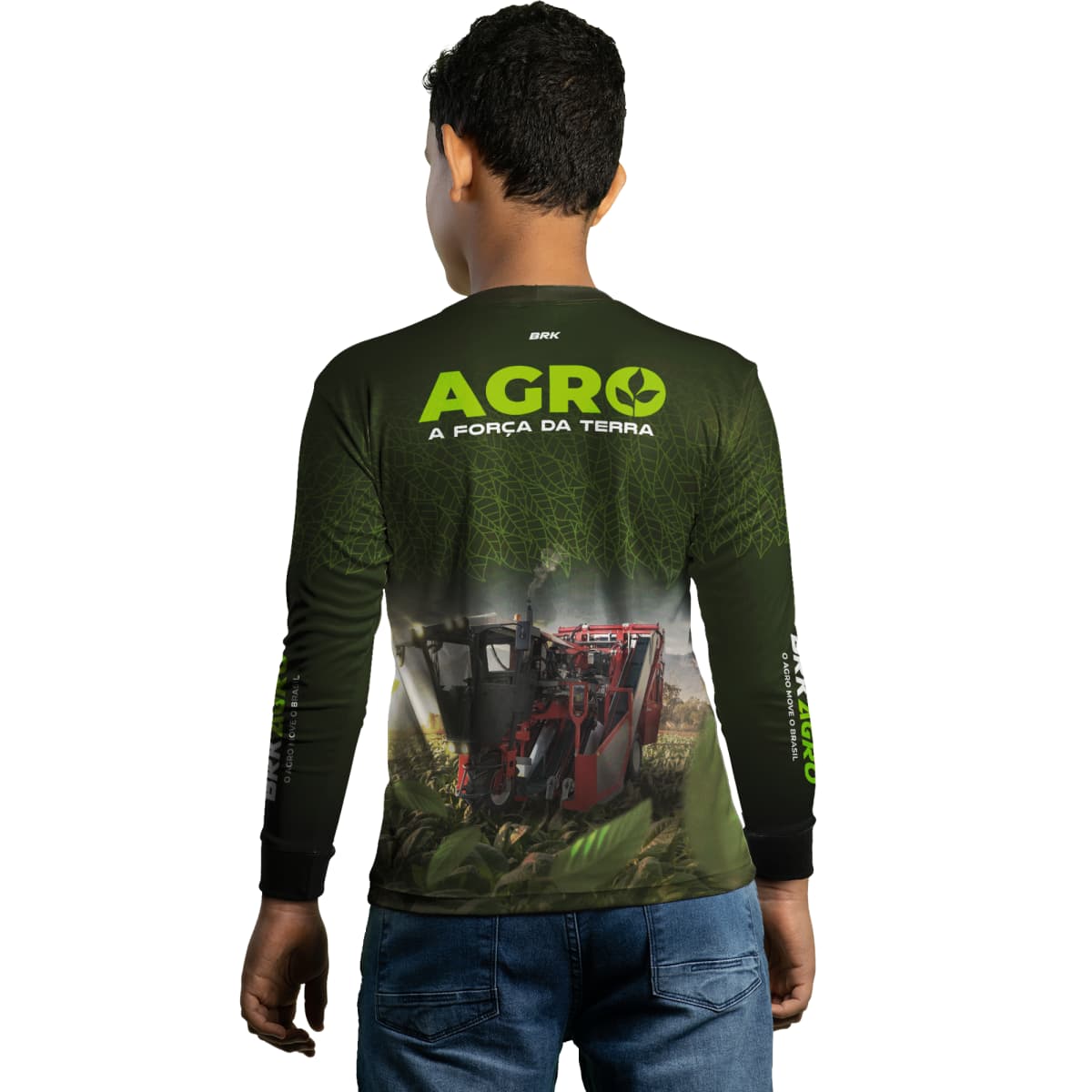 Camisa Agro Brk Plantação de Tabaco Força da Terra com Proteção Solar UV50+ - Brk Agro