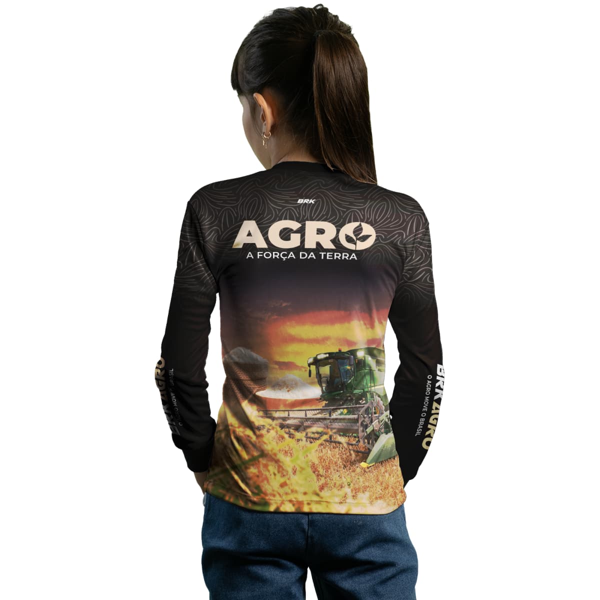 Camisa Agro Brk Plantação de Arroz com Proteção Solar UV50+ - Brk Agro