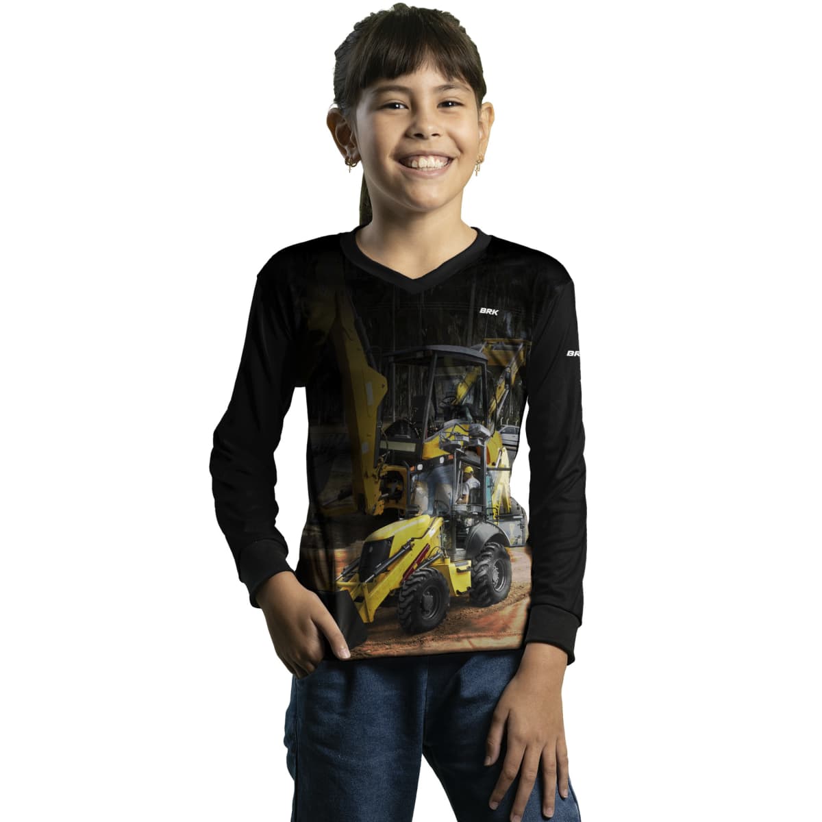 Camisa Agro Brk Retroescavadeira 02 NH com Proteção Solar UV50+ - Brk Agro