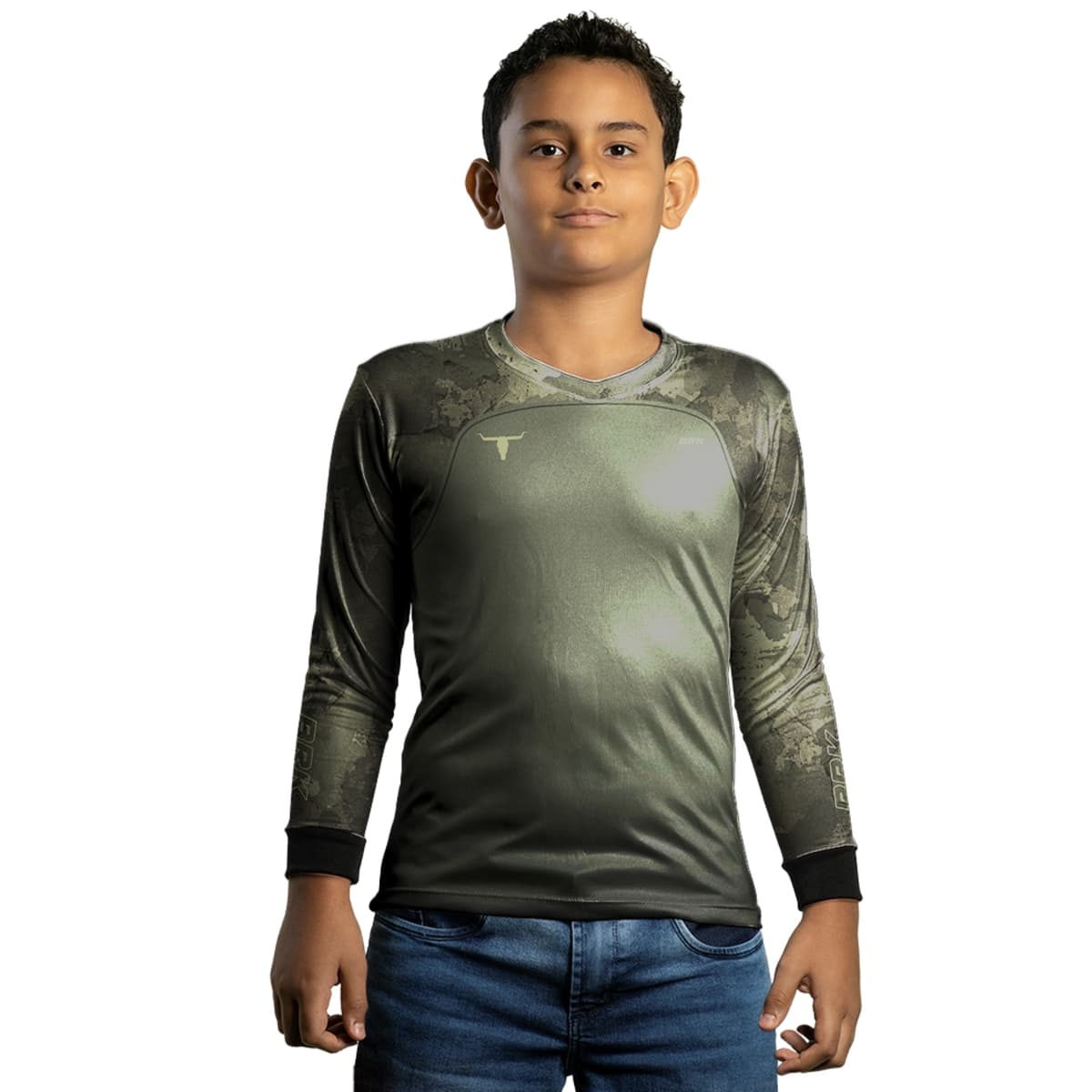 Camisa Agro Brk Camu Verde Long Horn com Proteção Solar UV50+ - Brk Agro