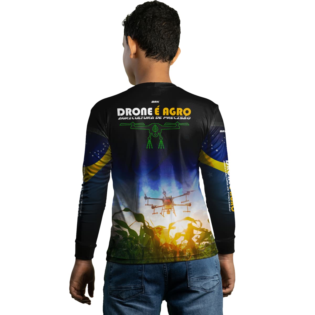 Camisa Agro Brk Drone é Agro com Proteção Solar UV50+ - Brk Agro