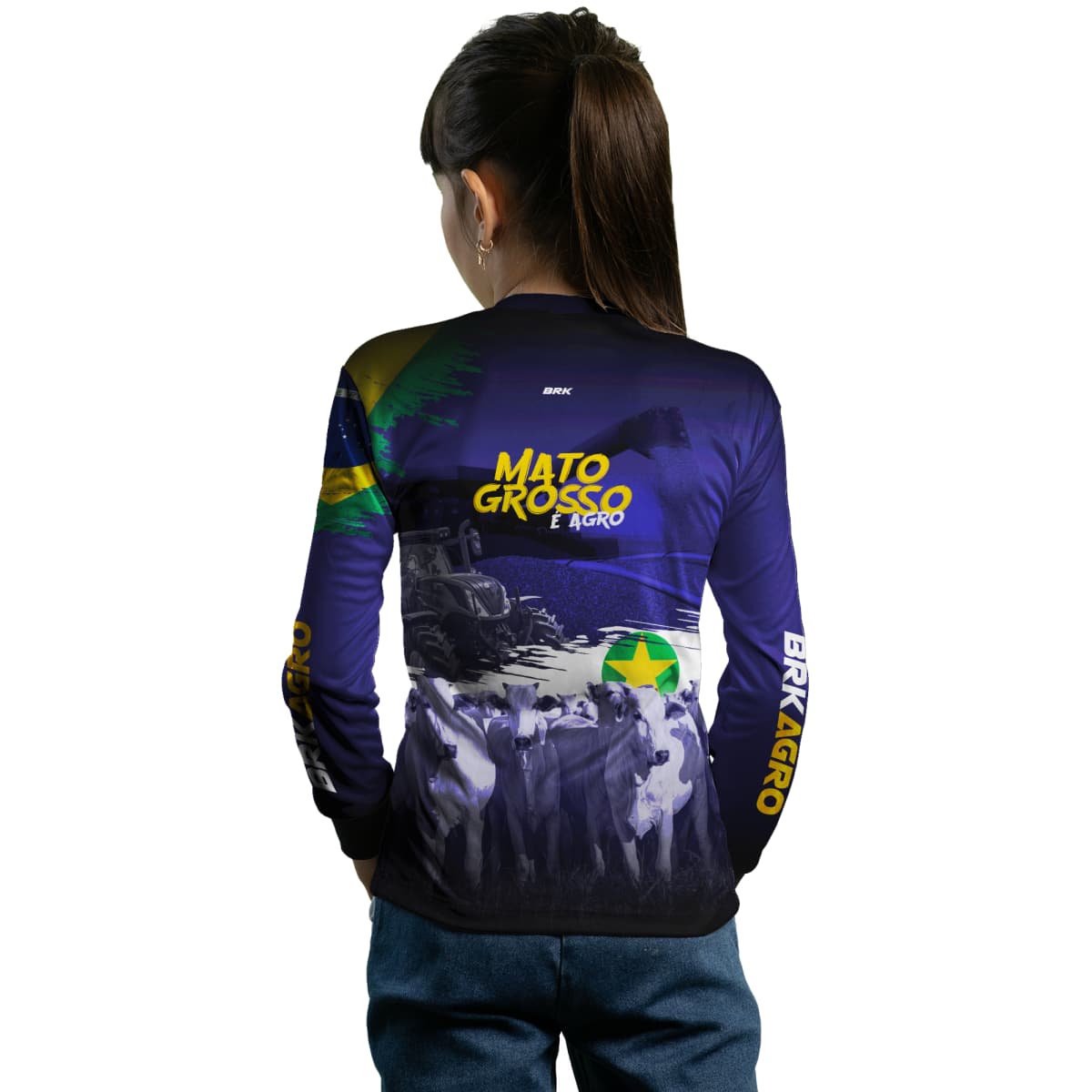 Camisa Agro Brk Agro é Mato Grosso com Proteção Solar UV50+ - BRK AGRO