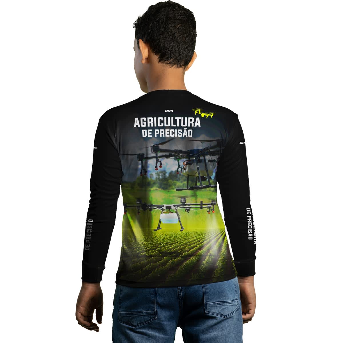 Camisa Agro Brk Drone é Agricultura de Precisão com Proteção Solar UV50+ - Brk Agro