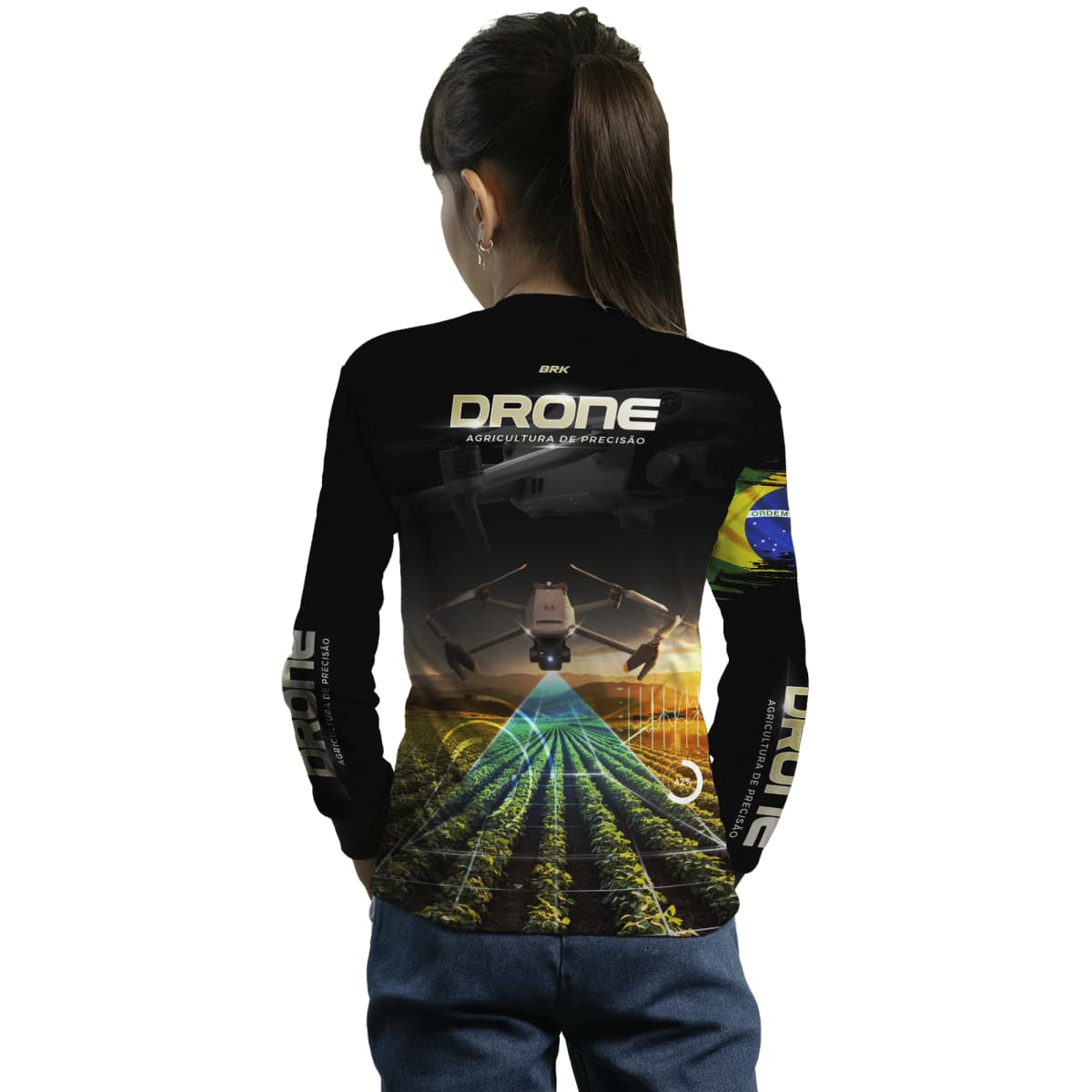 Camisa Agro Brk Drone de Monitoramento com Proteção Solar UV50+ - Brk Agro