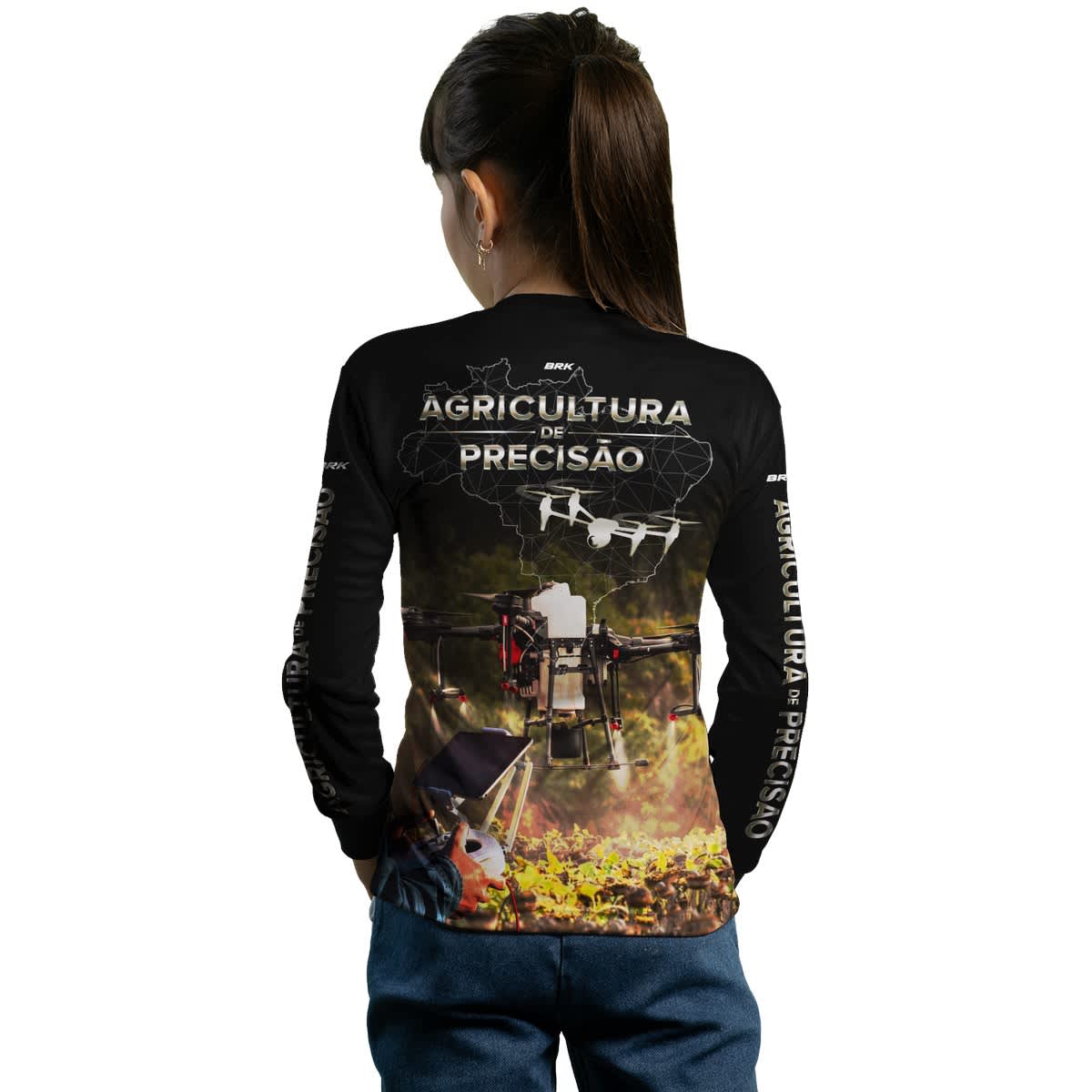 Camisa Agro Brk Drone é Agro Agricultura de Precisão 02 com Proteção Solar UV50+ - Brk Agro