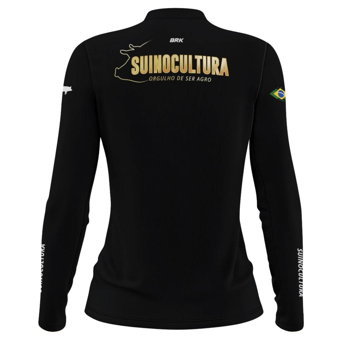Camisa Feminina Agro Brk Suinocultura com Proteção Solar UV50+ - Brk Agro