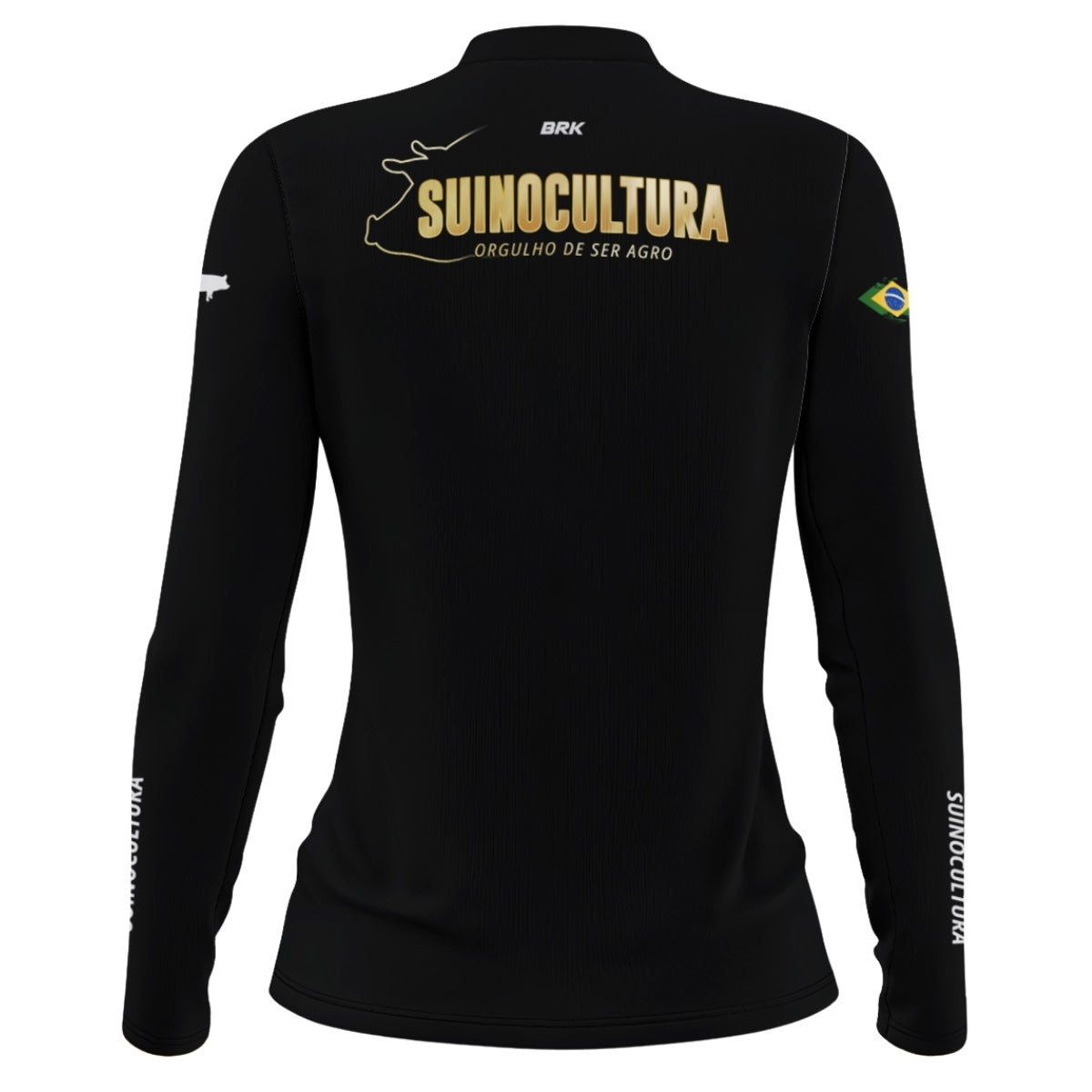 Camisa Feminina Agro Brk Suinocultura com Proteção Solar UV50+ - Brk Agro