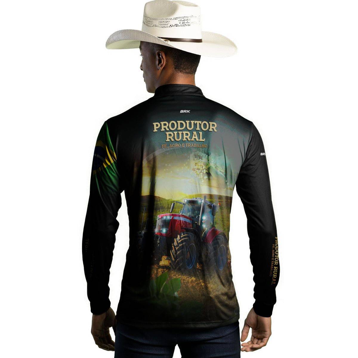 Camisa Agro Brk Produtor Rural com Proteção Solar UV50+ - Brk Agro