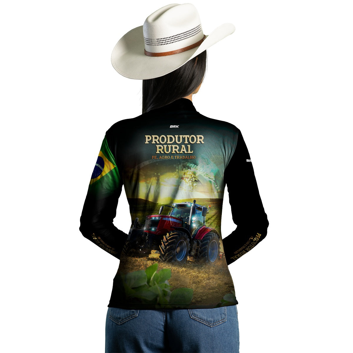Camisa Feminina Agro Brk Produtor Rural com Proteção Solar UV50+ - Brk Agro