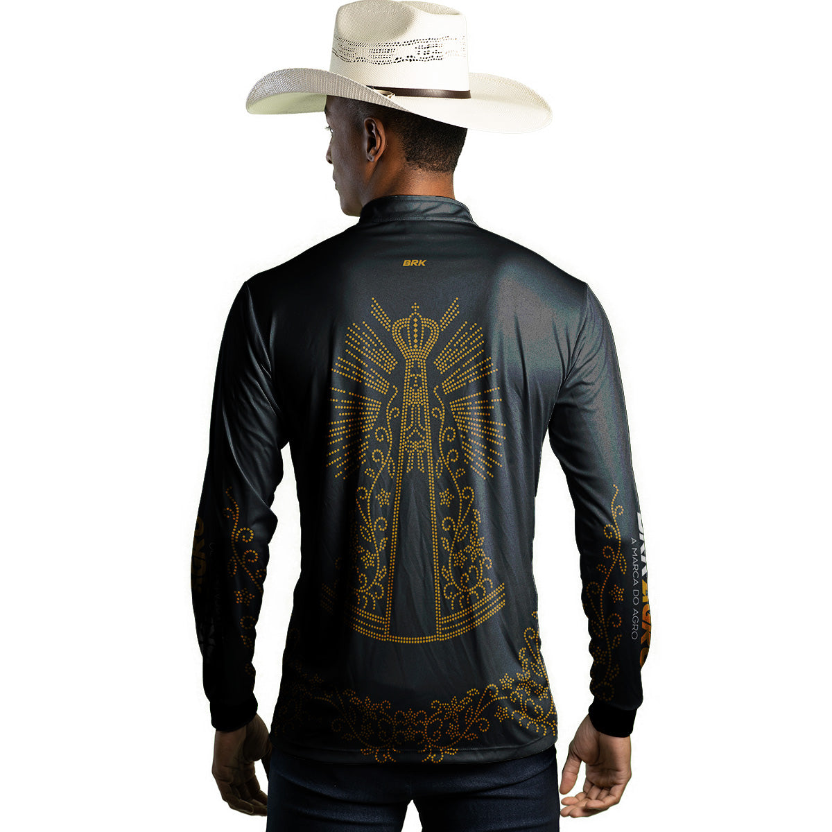 Camisa Agro Brk Nossa Senhora Aparecida Strass com Proteção Solar UV50+ - Brk Agro