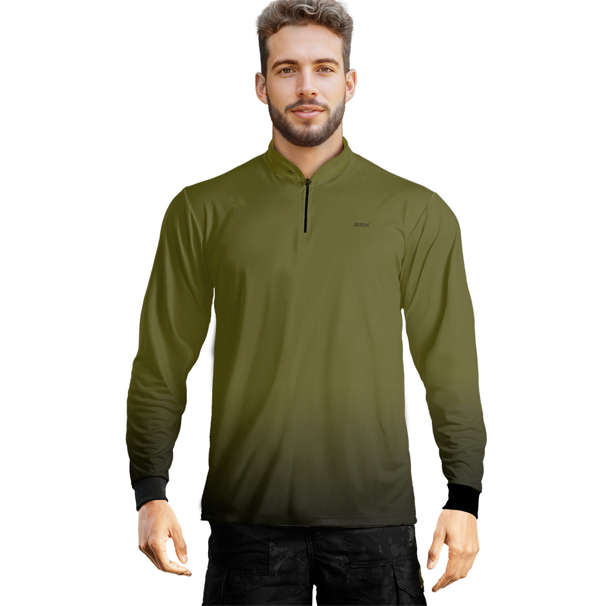 Camisa Agro Brk Unissex Basic Verde Musgo com Proteção Solar UV50+ Envio Imediato - Brk Agro