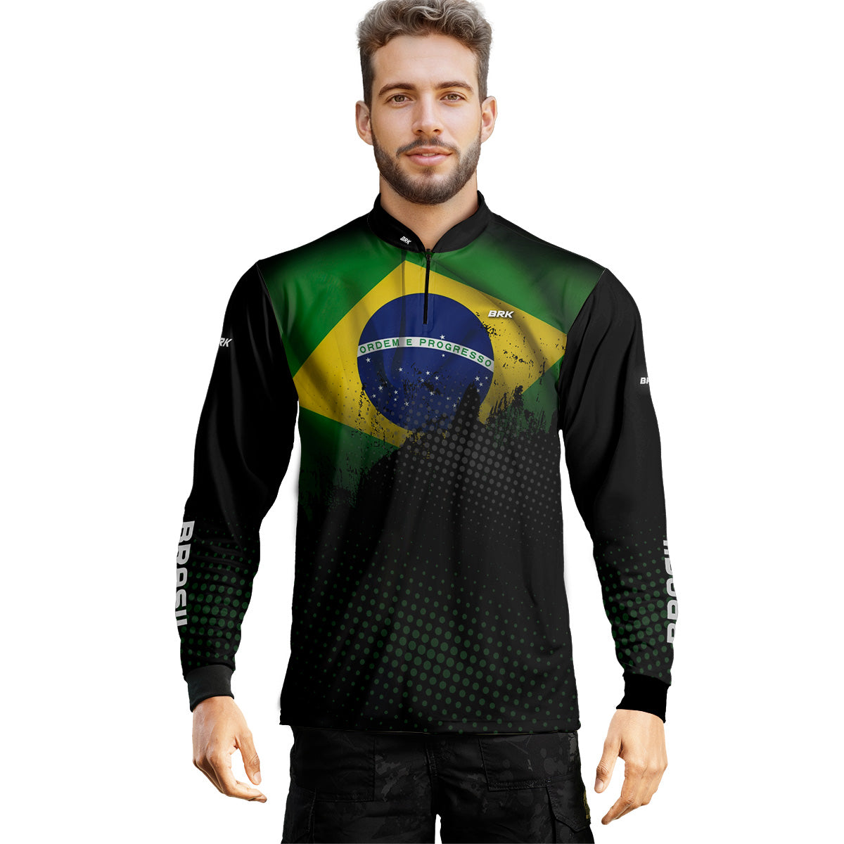 Camisa Agro Brk Brasil com Proteção Solar UV50+ - Brk Agro