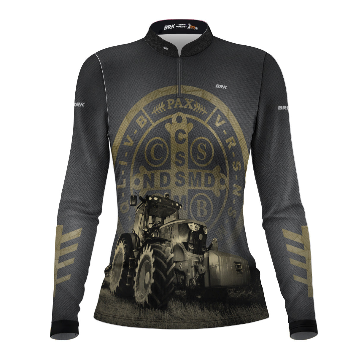 Camisa Feminina Agro Brk Medalhão São Bento com UV50+ - Brk Agro