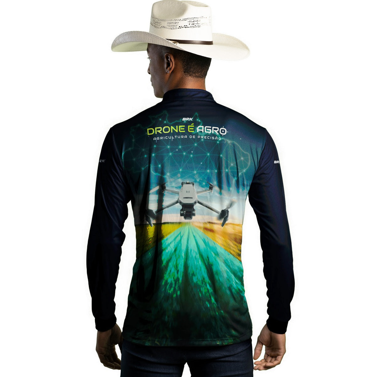 Camisa Agro Brk Drone de Mapeamento Mavic 3 com Proteção Solar UV50+ - Brk Agro