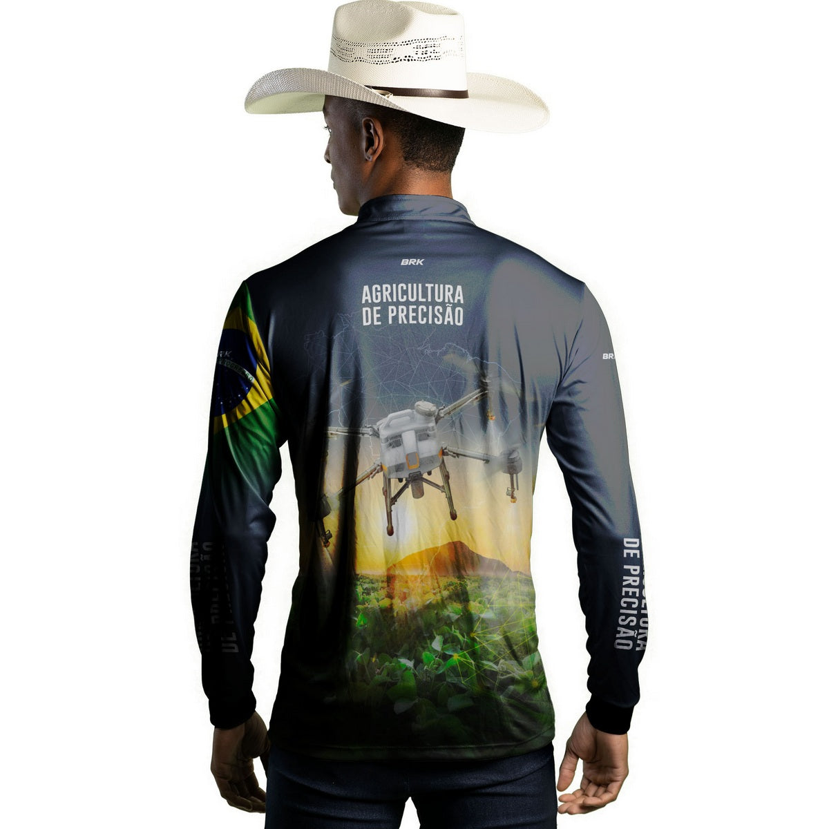 Camisa Agro Brk Drone T10 com Proteção Solar UV50+ - Brk Agro