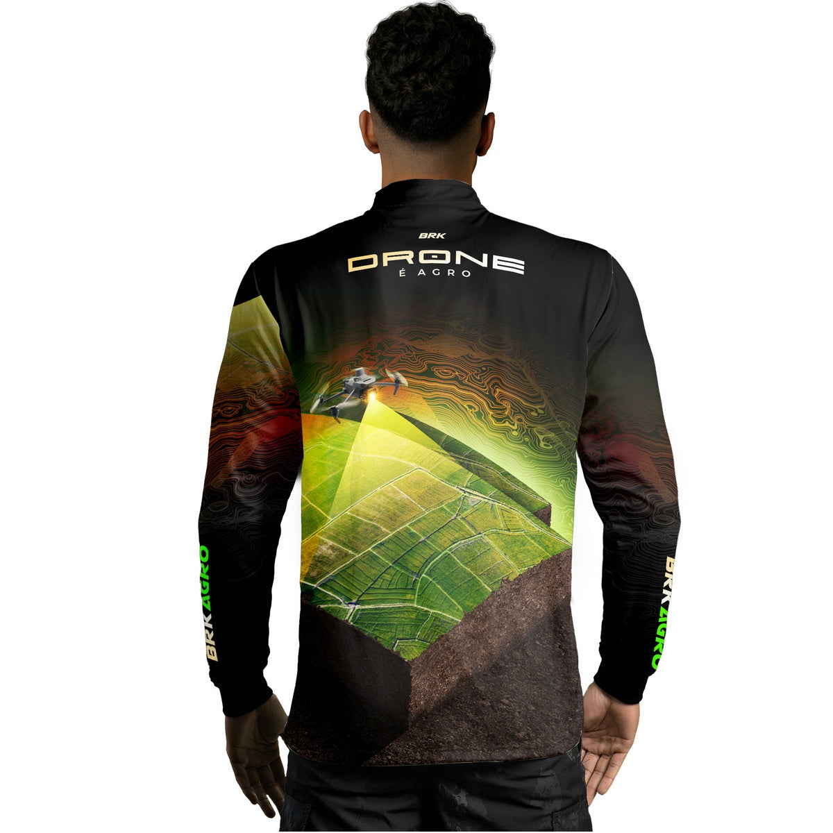 Camisa Agro Brk Drone de Mapeamento com Proteção Solar UV50+ - Brk Agro