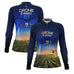 Camisa Agro Feminina Brk Drone Bandeira do Brasil com Proteção Solar UV50+ - Brk Agro