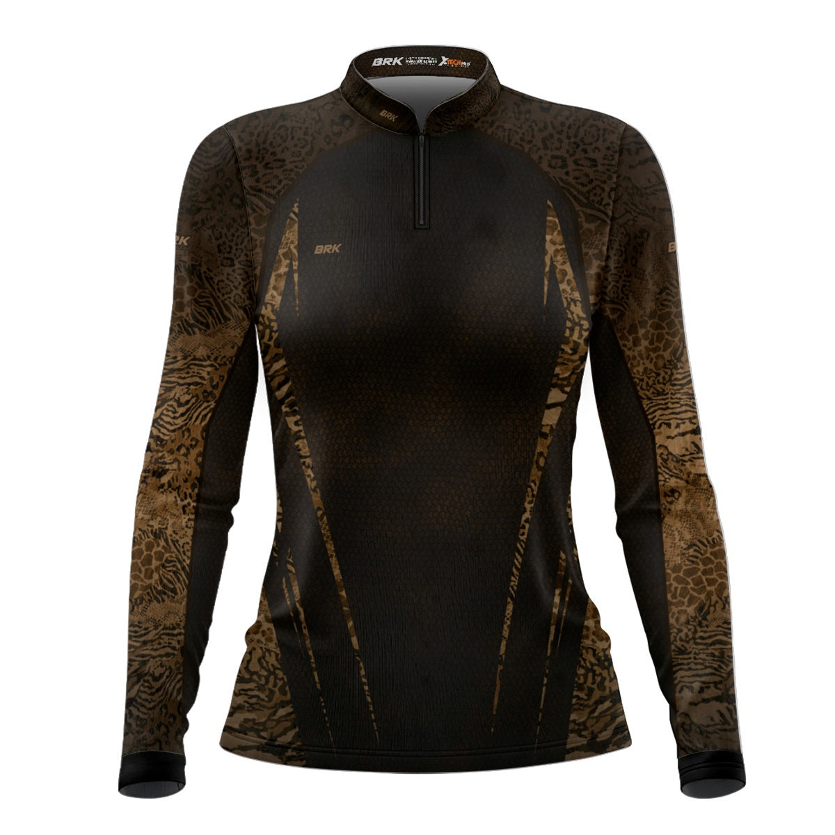 Camisa Agro Feminina Brk Camuflada Animal Print com Proteção Solar UV50+ - Brk Agro