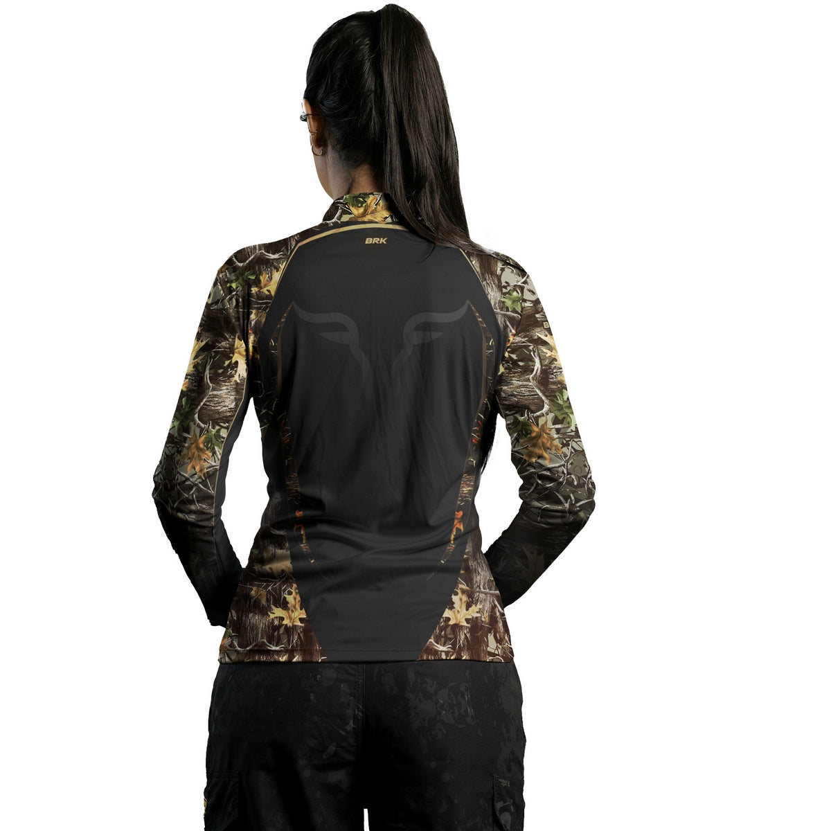 Camisa Agro Feminina Brk Camuflada Long Horn com Proteção Solar UV50+ - Brk Agro