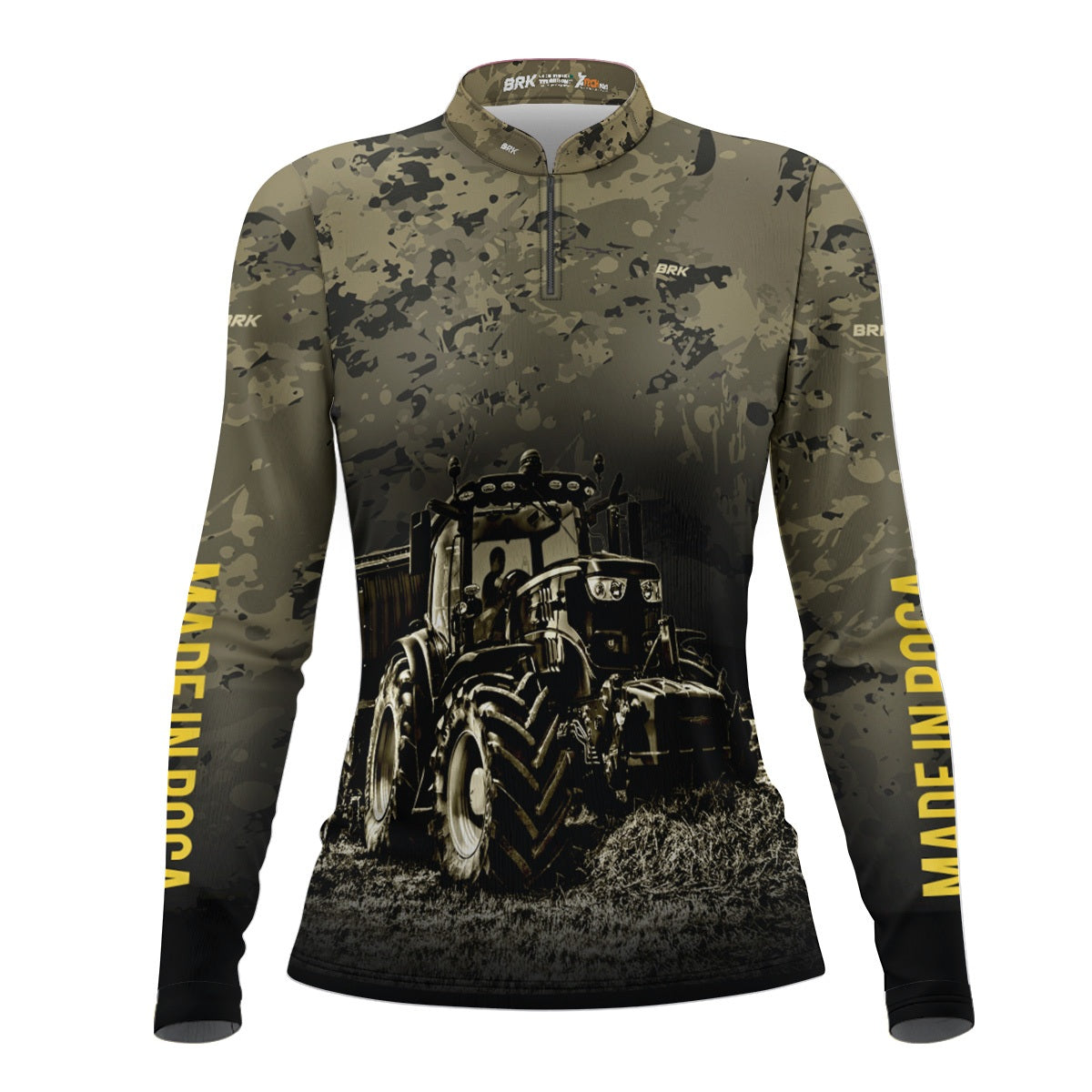 Camisa Agro Feminina Brk Camuflada com Proteção Solar UV50+ - Brk Agro