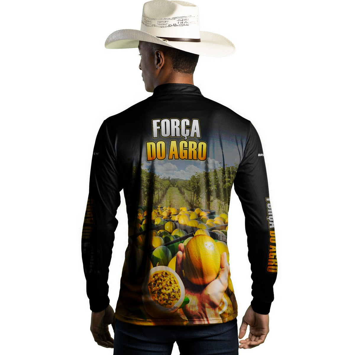 Camisa Agro Brk A Força do Agro Produtor de Maracujá com UV50+ - Brk Agro