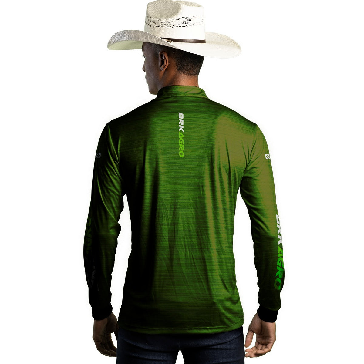 Camisa Agro Brk Mescla Verde com Proteção Solar UV50+ - Brk Agro