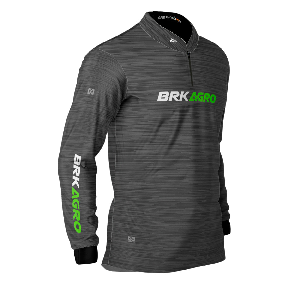 Camisa Agro Brk Mescla Cinza com Proteção Solar UV50+ - Brk Agro