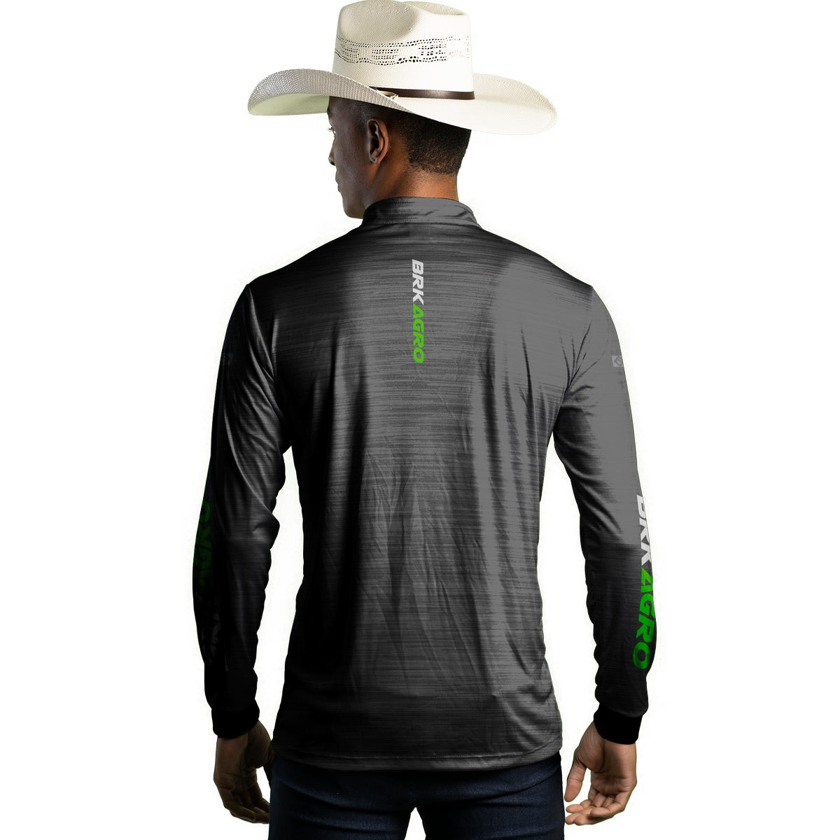 Camisa Agro Brk Mescla Cinza com Proteção Solar UV50+ - Brk Agro