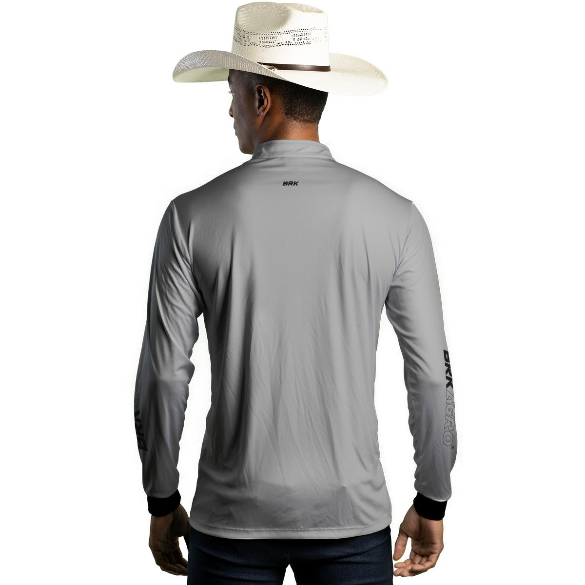 Camisa Agro Brk Cinza Clean com Proteção Solar UV50+ - Brk Agro