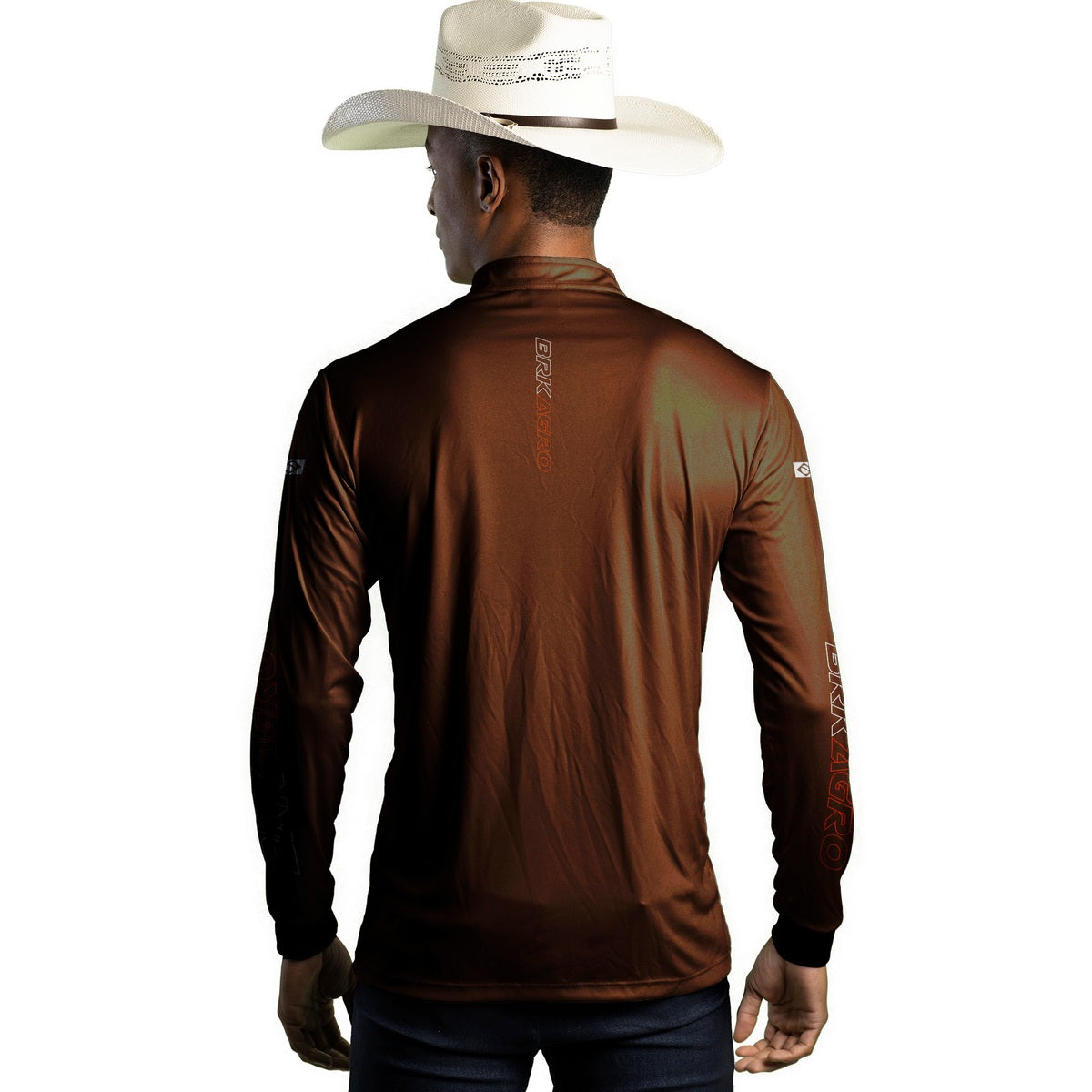 Camisa Agro Brk Marrom com Proteção Solar UV50+ - Brk Agro