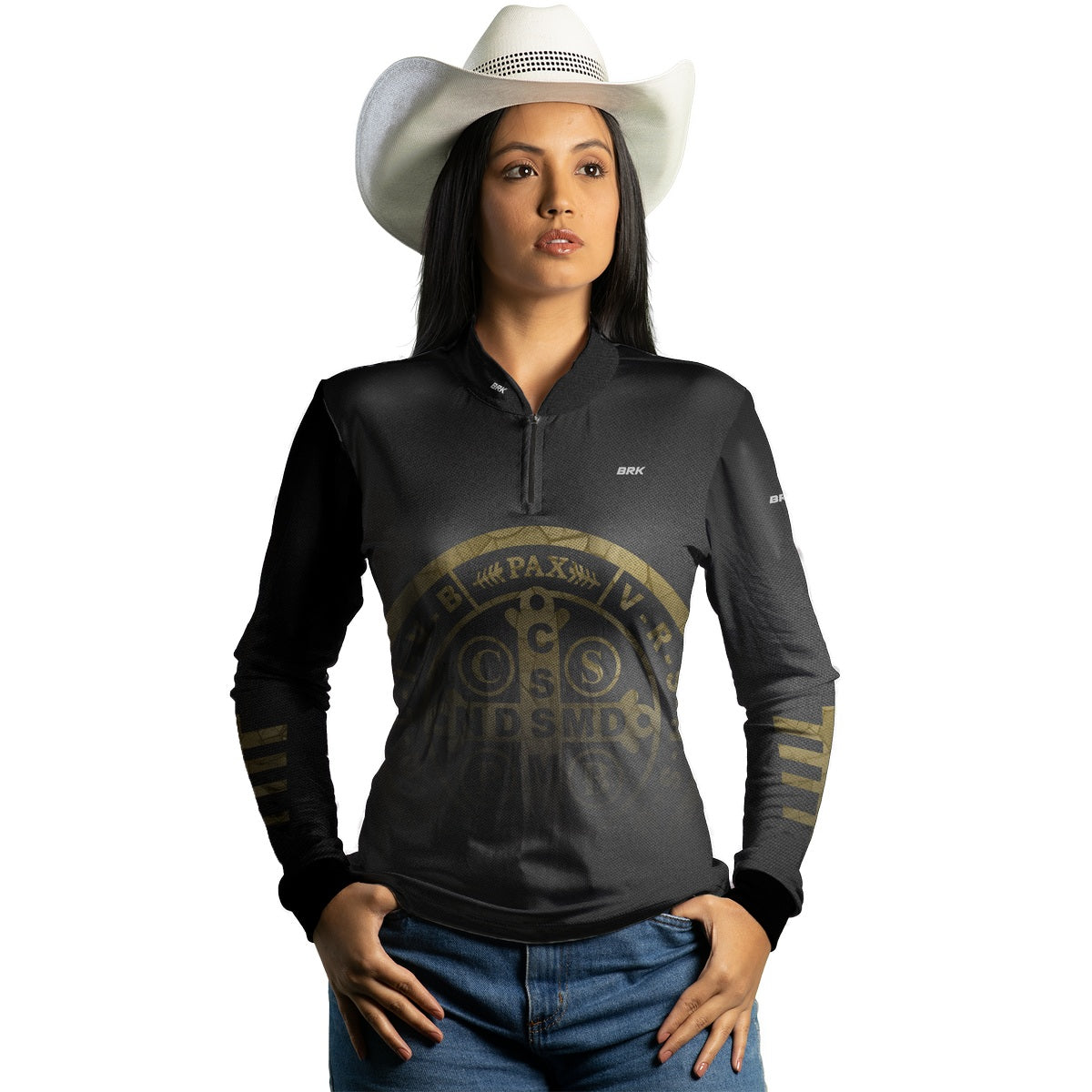Camisa Feminina Agro Brk São Bento Degradê com Proteção Solar UV50+ - Brk Agro