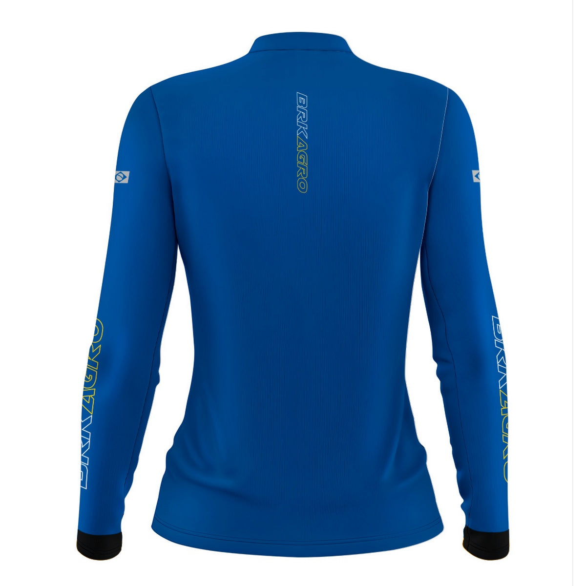 Camisa Feminina Agro Brk Básica Azul com Proteção Solar UV50+ - Brk Agro