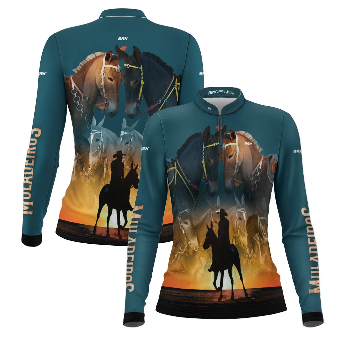 Camisa Feminina Agro Brk Muladeiro com Proteção Solar UV50+ - Brk Agro