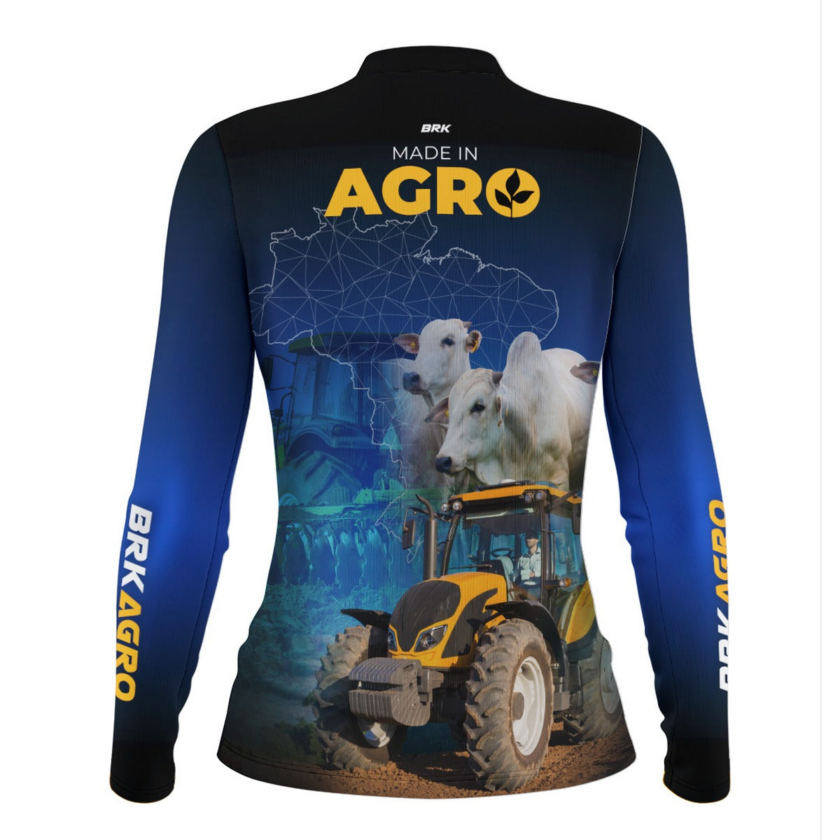 Camisa Feminina Agro Brk Made in Agro Pecuária com Proteção Solar UV50+ - Brk Agro