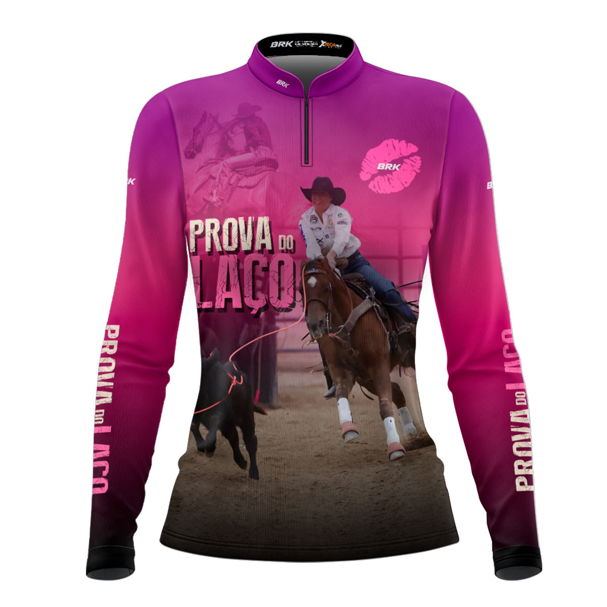 Camisa Feminina Agro Brk Prova do Laço com Proteção Solar UV50+ - Brk Agro