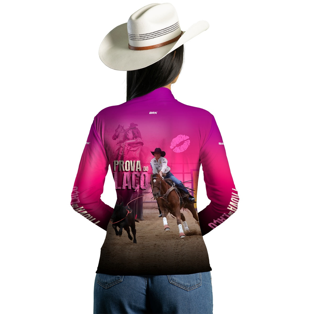 Camisa Feminina Agro Brk Prova do Laço com Proteção Solar UV50+ - Brk Agro