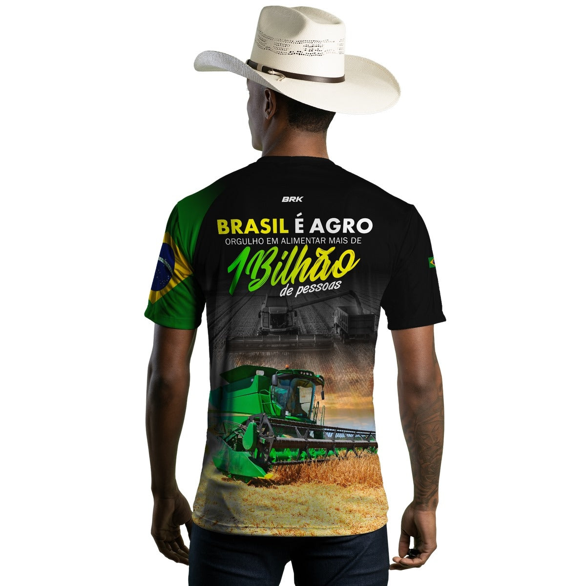 Camiseta Agro Brk Agro é Bilhão com Proteção Solar UV50+ - Brk Agro