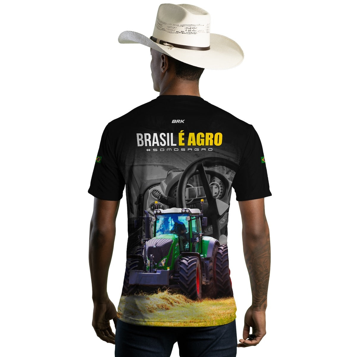 Camiseta Agro Brk Brasil é Agro 06 com Proteção Solar UV50+ - Brk Agro