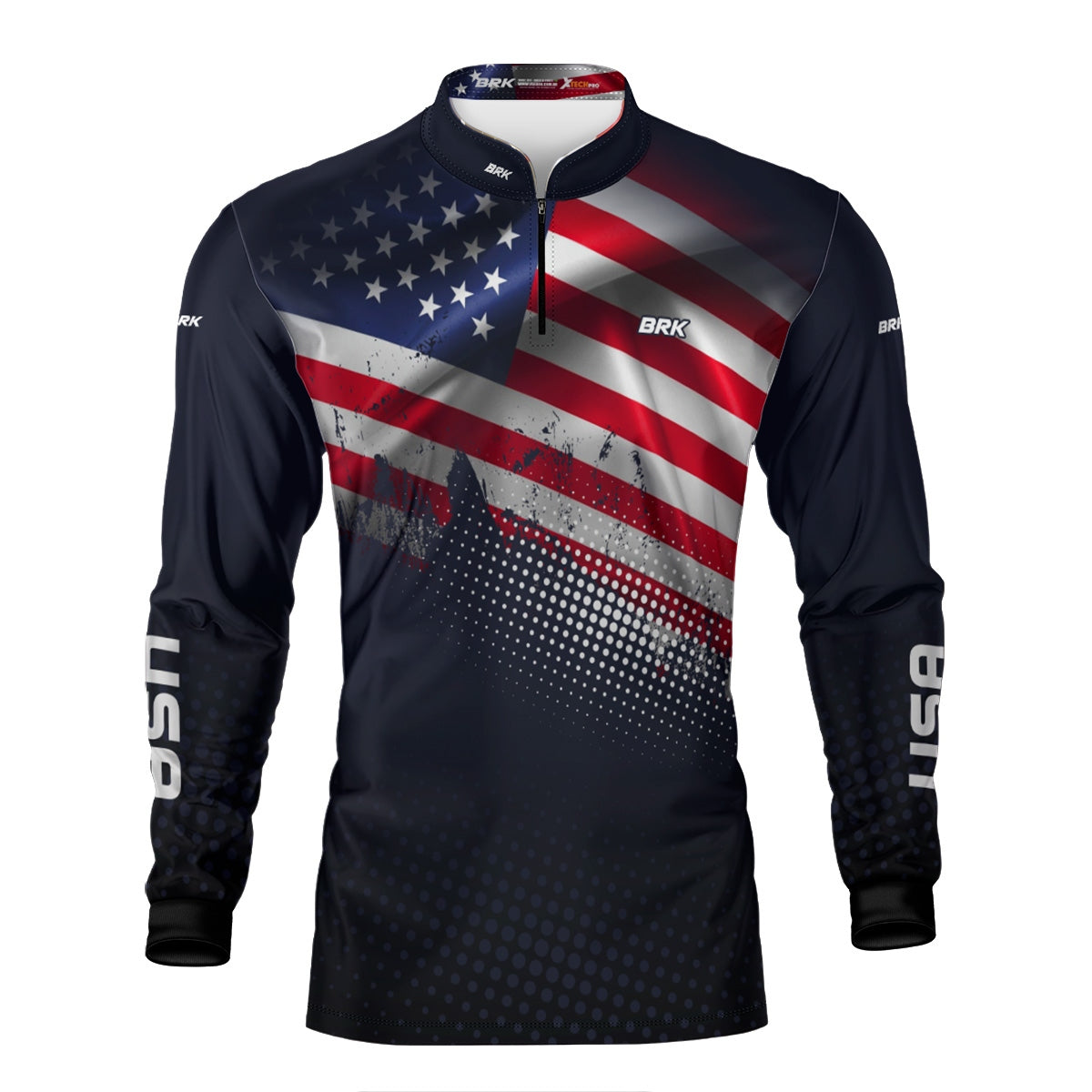 Camisa Agro Brk Estados Unidos Com Proteção Solar UV50+ Envio Imediato