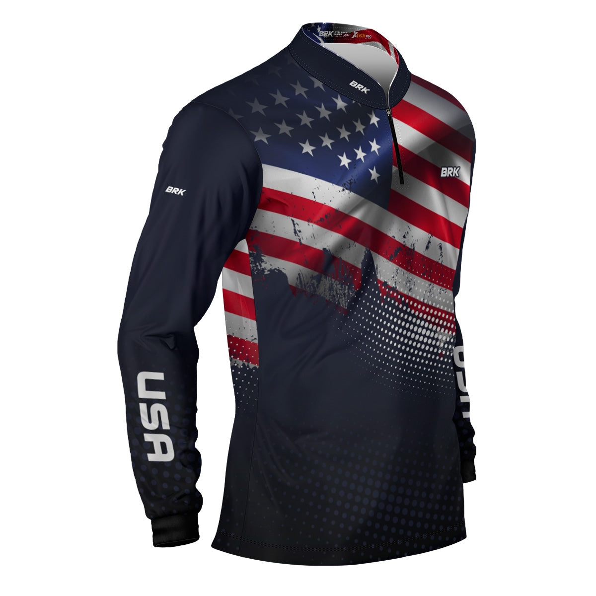 Camisa Agro Brk Estados Unidos Com Proteção Solar UV50+ Envio Imediato