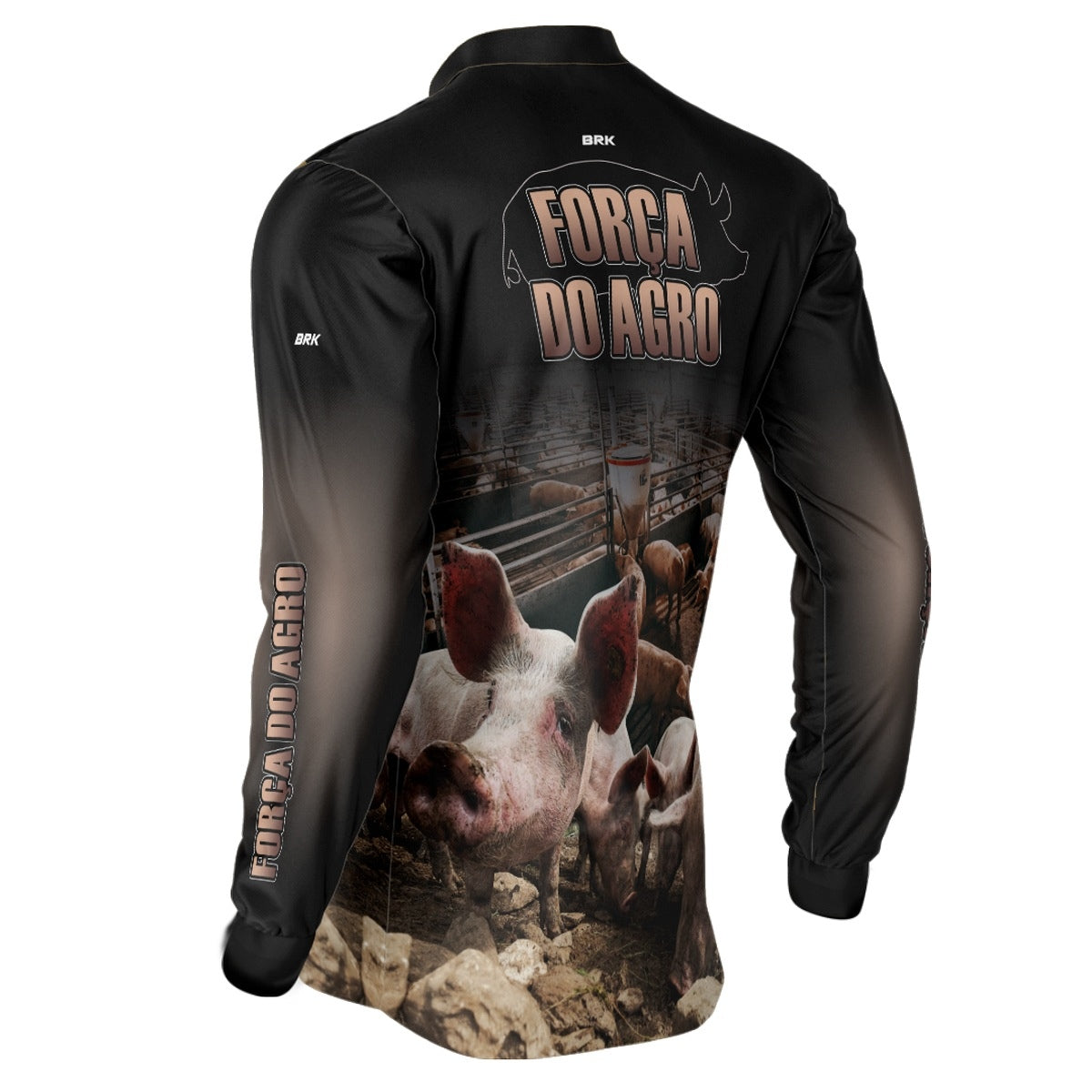 Camisa Agro Brk Suíno Suinocultura UV50+ - Brk Agro